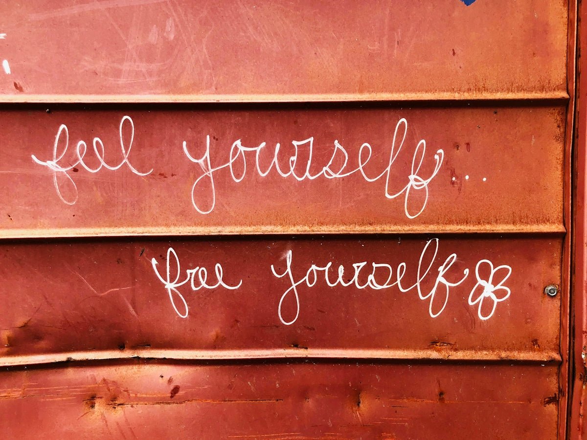 feel yourself for yourself text