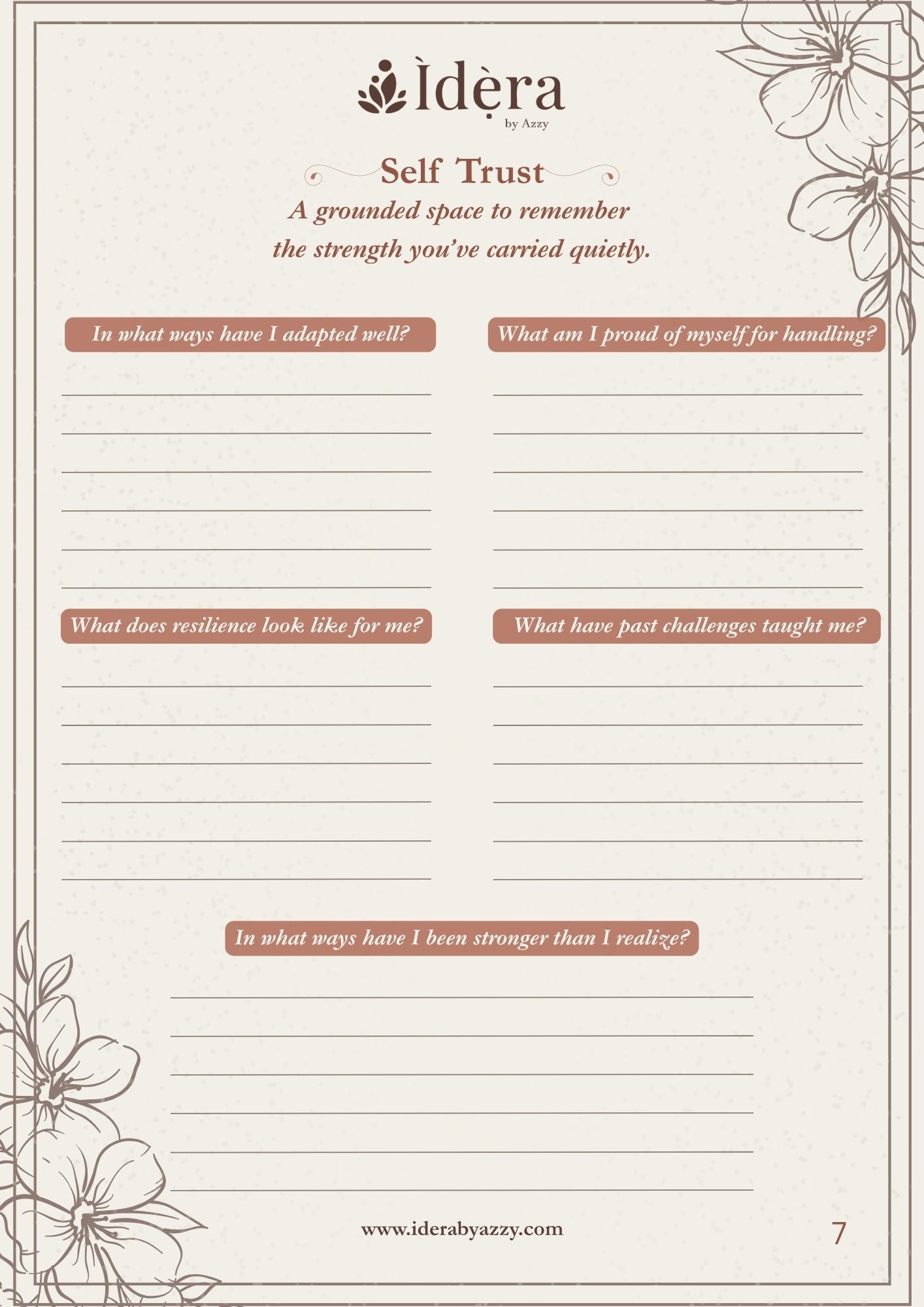 The Gentle Self Reflection Guide: A Digital Journal for Chronic Illness & Fluctuating Capacity