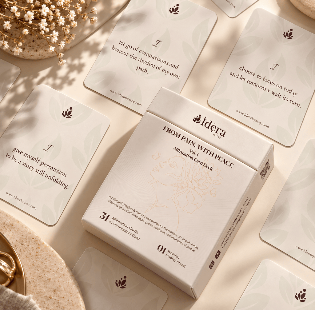 From Pain, With Peace: Vol. I Affirmation Card Deck - Ìdẹ̀ra by AzzyIBA-FPWPD-V1